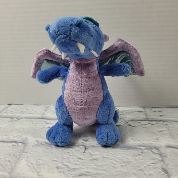 Aurora Legendary Friends 7" Blue Dragon Plush Stuffed Animal with Giggle Sounds - Picture 7 of 13